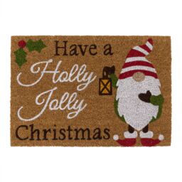 JVL Latex Backed Coir Entrance Doormat, 40x58cm, Gonks - Size: 40 cm x 60 cm - thumbnail 2