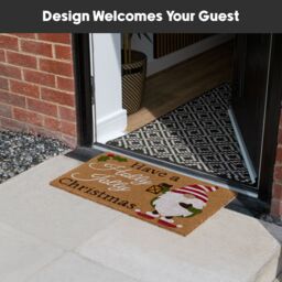 JVL Latex Backed Coir Entrance Doormat, 40x58cm, Gonks - Size: 40 cm x 60 cm - thumbnail 5