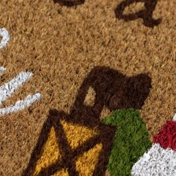 JVL Latex Backed Coir Entrance Doormat, 40x58cm, Gonks - Size: 40 cm x 60 cm - thumbnail 4
