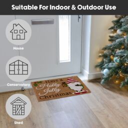 JVL Latex Backed Coir Entrance Doormat, 40x58cm, Gonks - Size: 40 cm x 60 cm - thumbnail 8