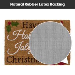 JVL Latex Backed Coir Entrance Doormat, 40x58cm, Gonks - Size: 40 cm x 60 cm - thumbnail 7