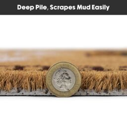 JVL Latex Backed Coir Entrance Doormat, 40x58cm, Gonks - Size: 40 cm x 60 cm - thumbnail 6