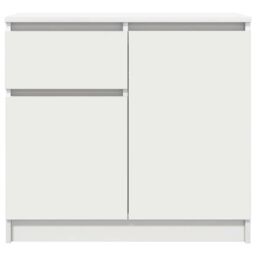 Berkfield Home Sideboard with Drawer White 71x35x65 cm Engineered Wood - Size: 71 x 35 x 65 cm - thumbnail 6
