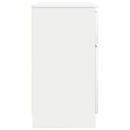 Berkfield Home Sideboard with Drawer White 71x35x65 cm Engineered Wood - Size: 71 x 35 x 65 cm - thumbnail 7