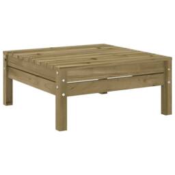 Berkfield Home Garden Sofa 3-Seater with Footstool Impregnated Wood Pine - thumbnail 9