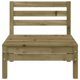 Berkfield Home Garden Sofa 3-Seater with Footstool Impregnated Wood Pine - thumbnail 8