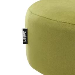 Wyld and Coco Lime Green Velvet Footstool with Gold Metal Base - thumbnail 5