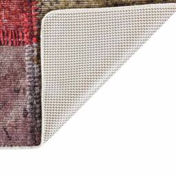 Berkfield Home Rug Washable Patchwork 80x150 cm Multicolour Anti Slip - Size: 100 cm diameter - thumbnail 4