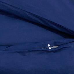 Berkfield Home Elegant Duvet Cover Set Navy Blue 200x220 cm Light-weight Microfiber - thumbnail 8