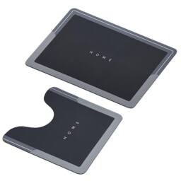 Kelvenix Bathroom Toilet Mats Grey - Size: Bath Mat