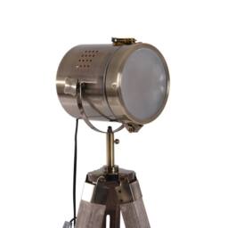 Wyld Haus Industrial Tripod Floor Lamp Grey & Bronze - Size: 140 cm - thumbnail 9