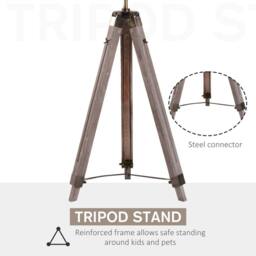 Wyld Haus Industrial Tripod Floor Lamp Grey & Bronze - Size: 140 cm - thumbnail 6