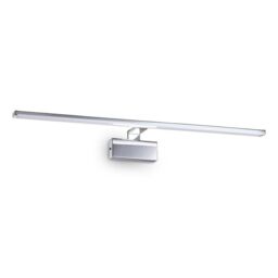 Netlighting Alma Integrated LED Picture Wall Lamp 1 Light Chrome 3000K in Grey