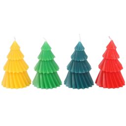 Something Different Christmas Tree Candles (Pack of 4) in Yellow - thumbnail 2