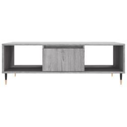 Berkfield Home Decorative Coffee Table Grey Sonoma 104x60x35 cm Engineered Wood - Size: 104 x 60 x 35 cm - thumbnail 5