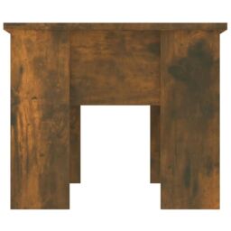 Berkfield Home Coffee Table Smoked Oak 79x49x41 cm Engineered Wood in Brown - Size: 79 x 49 x 41 cm - thumbnail 4