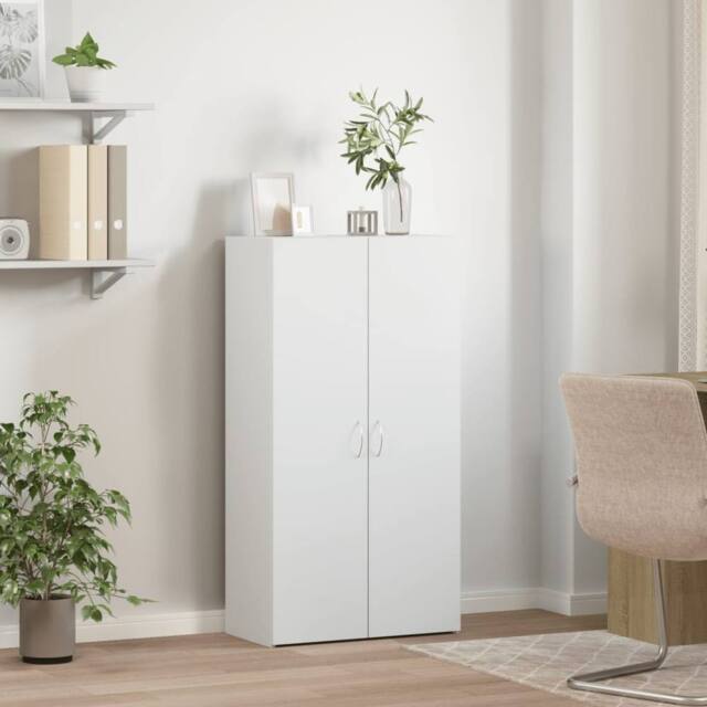 Berkfield Home Durable File Cabinet White 60x32x115 cm Engineered Wood - Size: 60 x 32 x 115 cm - image 1