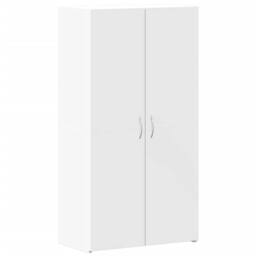 Berkfield Home Durable File Cabinet White 60x32x115 cm Engineered Wood - Size: 60 x 32 x 115 cm - thumbnail 3