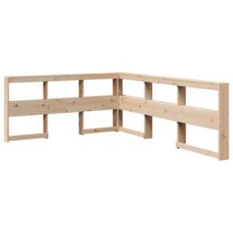 Berkfield Home Decorative Bookcase Bed without Mattress 160x200cm Solid Wood Pine in Light Brown - Size: 160x200 cm - thumbnail 9
