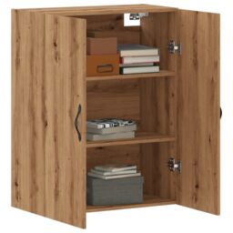 Berkfield Home Wall Mounted Cabinet Artisan Oak 69.5x34x90 cm Engineered Wood in Brown - thumbnail 3