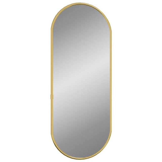Berkfield Home Wall Mirror Gold 50x20 cm Oval - image 1