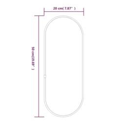 Berkfield Home Wall Mirror Gold 50x20 cm Oval - thumbnail 6