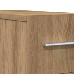 Berkfield Home Modern Apothecary Cabinet Artisan Oak 20x45.5x60 cm Engineered Wood in Brown - thumbnail 9
