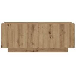 Berkfield Home TV Cabinet with LED Lights Artisan Oak 180x35x40 cm Engineered Wood in Brown - Size: 180 x 35 x 40 cm - thumbnail 9