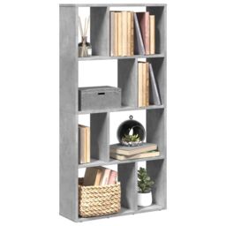 Berkfield Home Bookcase Concrete Grey 60x20x120 cm Engineered Wood - Size: 60 x 20 x 120 cm - thumbnail 1