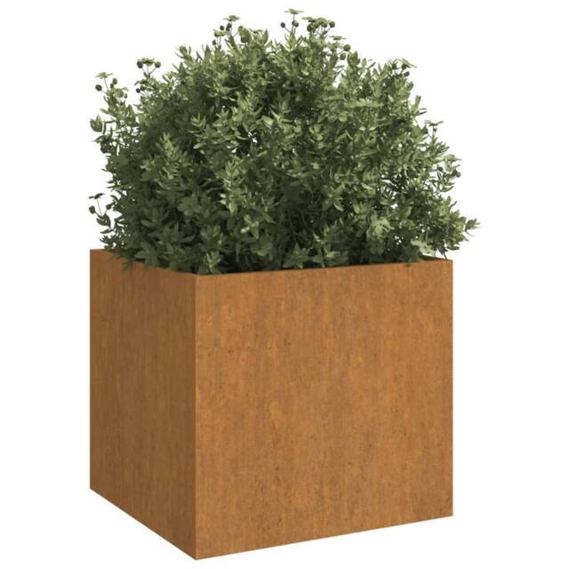 Berkfield Home Planters 2 pcs 32x30x29 cm Corten Steel in Brown - Size: 32 x 30 x 29 cm - image 1