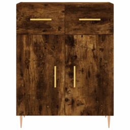 Berkfield Home Sideboard Smoked Oak 69.5x34x90 cm Engineered Wood in Brown - thumbnail 6