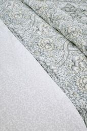 Morris & Co 'Wandle' Cotton Duvet Cover Set in Grey - Size: King - thumbnail 4