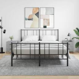 Berkfield Home Bedside Cabinets 2 pcs Concrete Grey 40x35x47.5 cm Engineered Wood - thumbnail 1