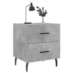 Berkfield Home Bedside Cabinets 2 pcs Concrete Grey 40x35x47.5 cm Engineered Wood - thumbnail 3