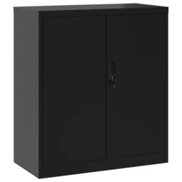 Berkfield Home File Cabinet Black 79x40x90 cm Steel - Size: 79 x 40 x 90 cm - thumbnail 1