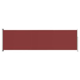 Berkfield Home Patio Retractable Side Awning 180x600 cm Red - thumbnail 2