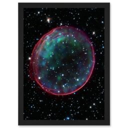 Artery8 Hubble Space Telescope Image Supernova Remnant Bubble Optical & X-Ray Blue Pink Composite Image SNR 0509-67.5 Gas Sphere Large Magellanic - thumbnail 1
