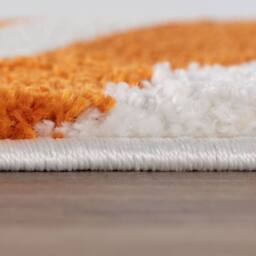 THE RUGS Joli Geometric Soft & Dense Pile Living Room & Bedroom Rug in Orange - Size: 200 cm x 290 cm - thumbnail 3