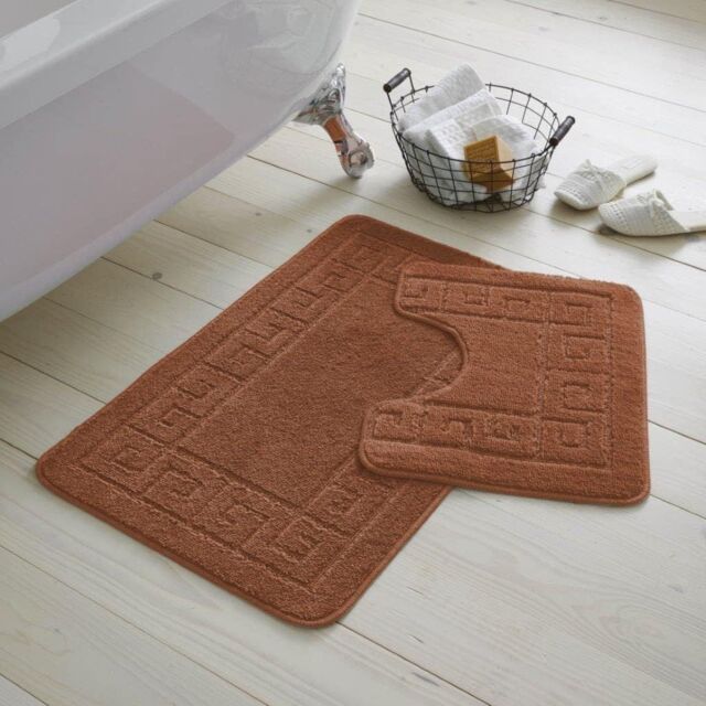 GAVENO CAVAILIA Greek Bath Mat in Terracotta - image 1