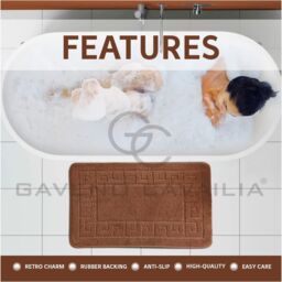 GAVENO CAVAILIA Greek Bath Mat in Terracotta - thumbnail 2