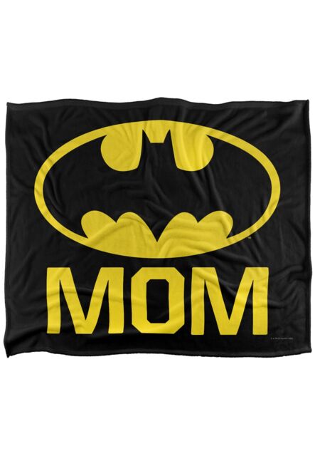 Batman Bat Mom Officially Licensed Silky Touch Super Soft Throw Blanket 152x127 cm in White - image 1