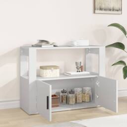 Berkfield Home Sideboard White 80x30x60 cm Engineered Wood - Size: 80 x 30 x 60 cm - thumbnail 3