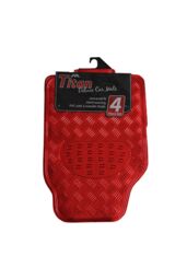 JVL Titan Car Mat Set - Red - Size: 45 cm x 70 cm - thumbnail 1