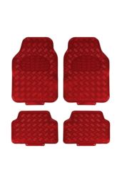 JVL Titan Car Mat Set - Red - Size: 45 cm x 70 cm - thumbnail 2