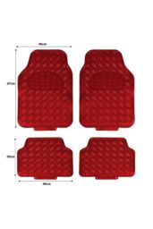 JVL Titan Car Mat Set - Red - Size: 45 cm x 70 cm - thumbnail 3