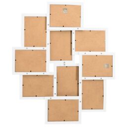 Berkfield Home Collage Photo Frame for 10x(10x15 cm) Picture White MDF - Size: 10x15 cm - thumbnail 3