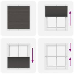 Berkfield Home Pleated Blind Black 115x100 cm Fabric Width 114.4 cm Polyester - thumbnail 7