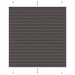 Berkfield Home Pleated Blind Black 115x100 cm Fabric Width 114.4 cm Polyester - thumbnail 2