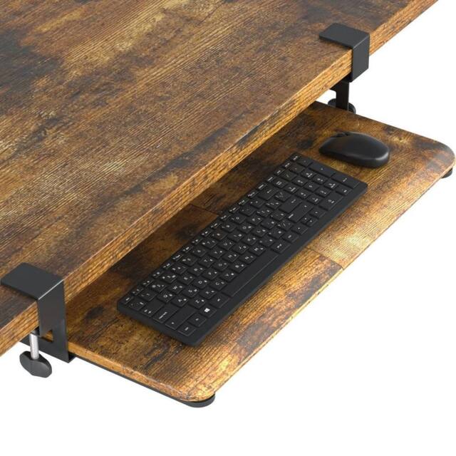 SPETLEK Under Desk Keyboard Tray, 650x300mm Wood in Brown - Size: 0.6m2 - image 1