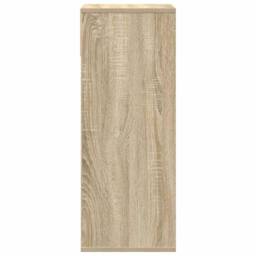 Berkfield Home Book Cabinet Sonoma Oak 34x31x80 cm Engineered Wood in Brown - Size: 34 x 31 x 80 cm - thumbnail 5